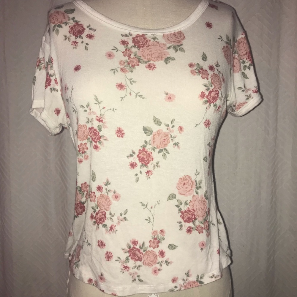 White Floral T-Shirt